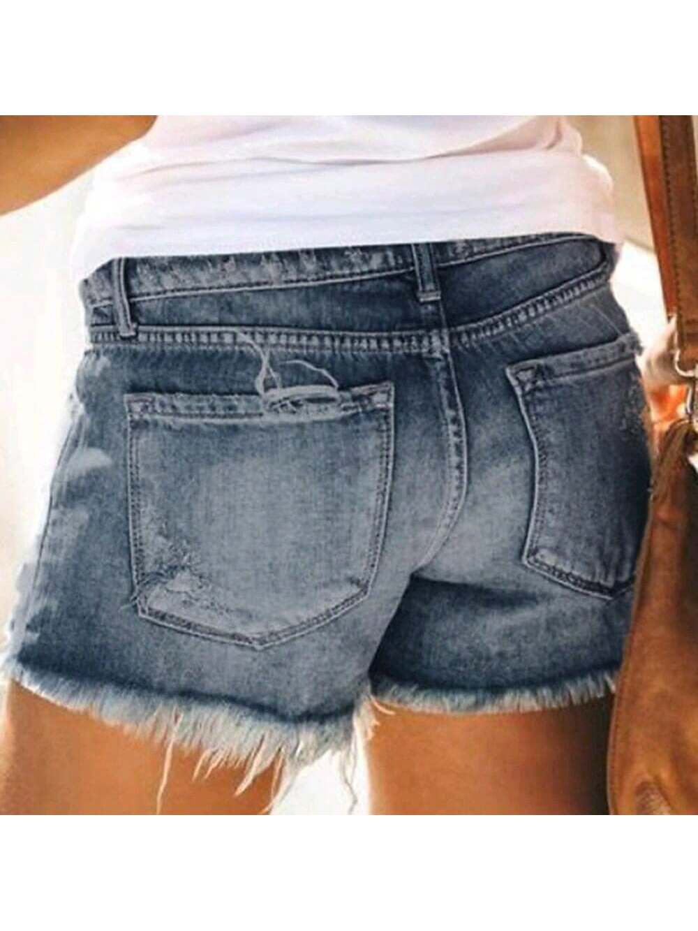 Women's Jeans Shorts Denim Light Blue